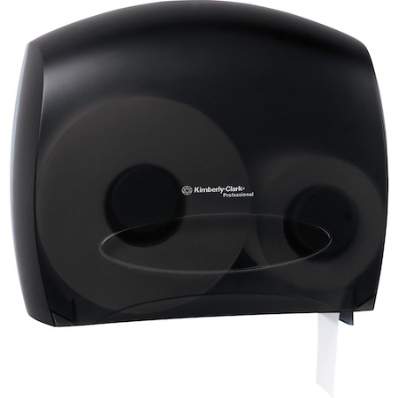 KIMBERLY-CLARK PROFESSIONAL Jumbo Roll Dispenser, w/Stub, Smoke KCC09507